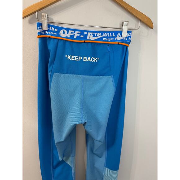 Off-White x Nike NRG As Easy Run Tight Blue Gaze Stretch Women's Sz M - Picture 5 of 10
